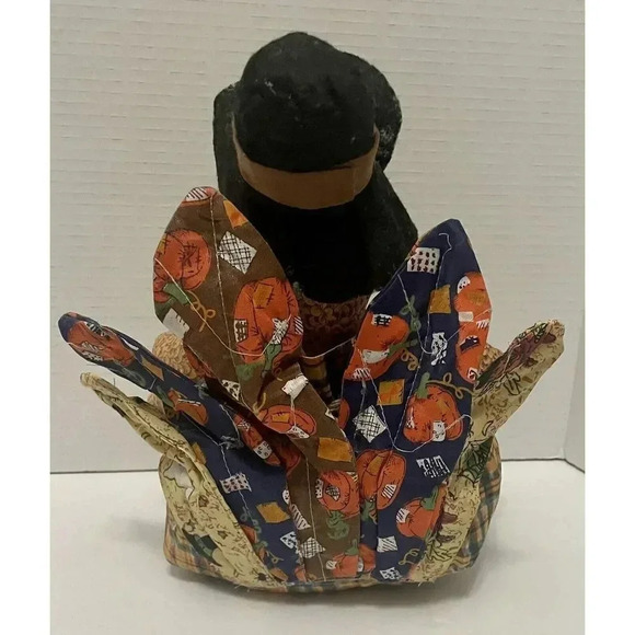 Stuffed Pilgrim Turkey‎ Centerpiece Shelf Fall Decoration 11” Height - Picture 5 of 5